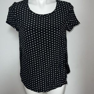 Nordstrom Collection Black and White Top Sz S